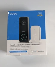 AOSU (V8S1AX11) Video Doorbell Ultra and Wi-fi HomeBase- Space Gray