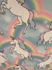 Justice Rainbows   Unicorns Duvet Cover 89  x 67  Twin