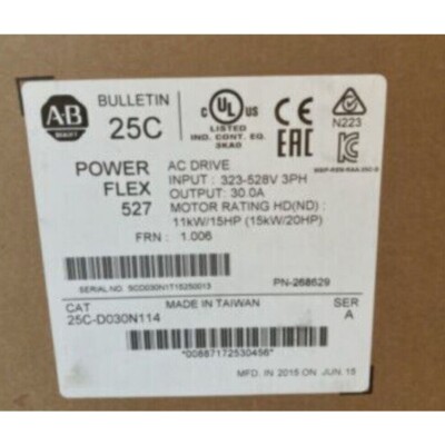 New Genuine New In Box Allen-Bradley 25C-D030N114 PowerFlex Drive Free Shipping