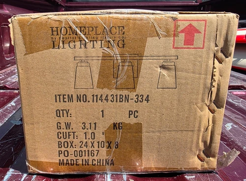 HomePlace Lighting 114431BN-334 Baxley Modern Soft White Glass Bathroom Vanity - Picture 8 of 9