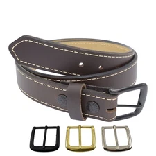 Jay-Pee 1.5" Heavy Duty Brown Leather Gun Belt Concealed Carry Holster Carrier 