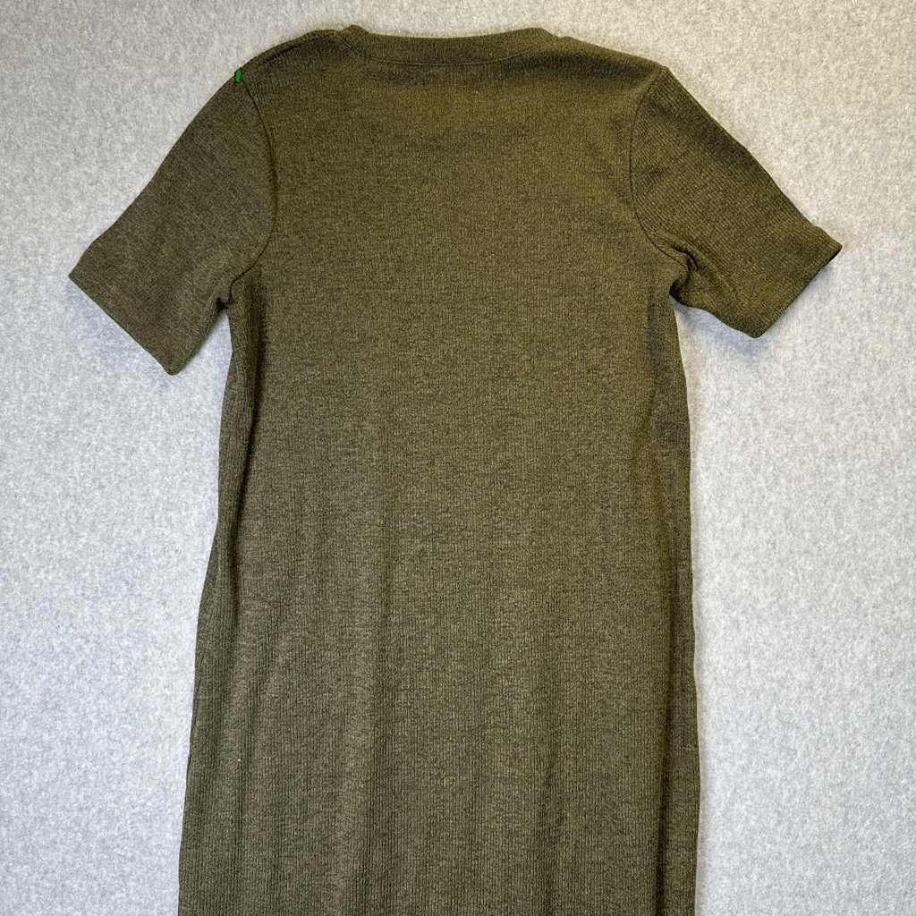 old navy blue midi dress Fit & Flare Linen-Blend Midi Dress