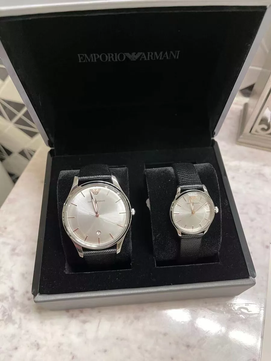 Armani watch and store wallet set
