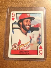 1990 US Playing Cards All-Stars Six of Hearts Ozzie Smith