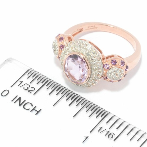 Meher's Jewelry 2.69ct Amethyst & White Zircon East-West Ring Sold Out - Foto 5 di 5