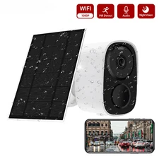 4MP WiFi Solar Battery Camera Outdoor PIR Human Detection Security Surveillance