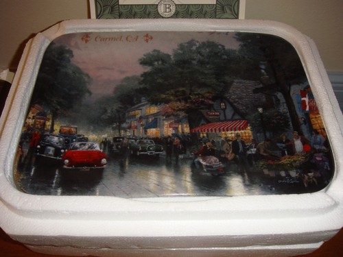 Thomas Kinkade Carmel Bradford Plate - Picture 3 of 7