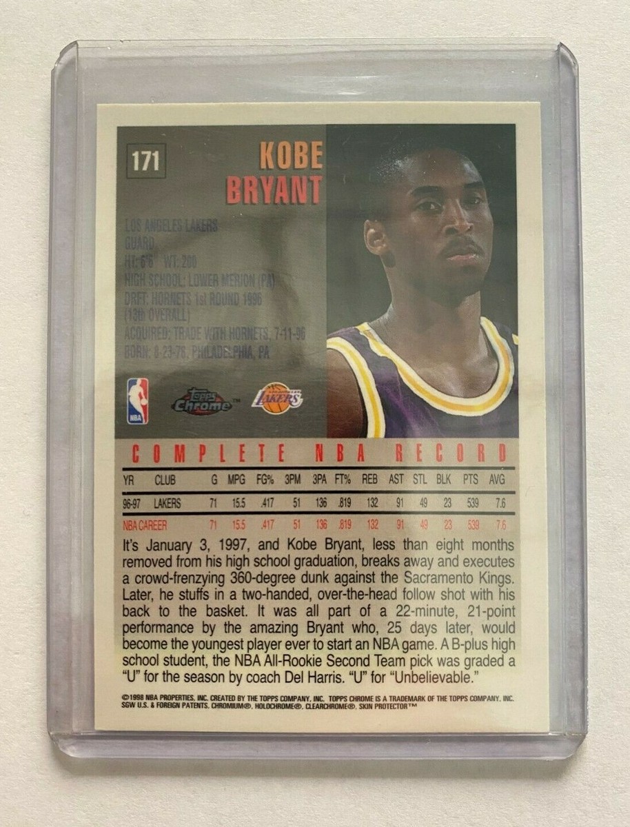 1997-98 Topps Chrome - Kobe Bryant #171 | Acquisti Online su eBay