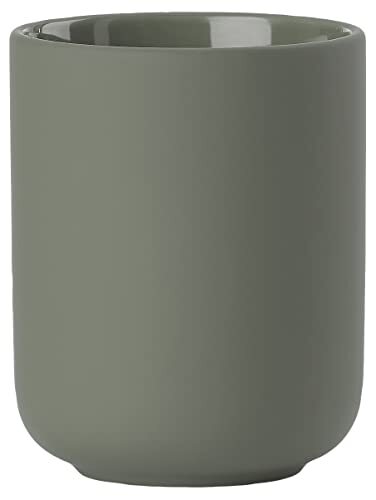 Zone Denmark Ume - Portaspazzolino diametro 8,3, altezza 10,3 cm, verde (L3D)