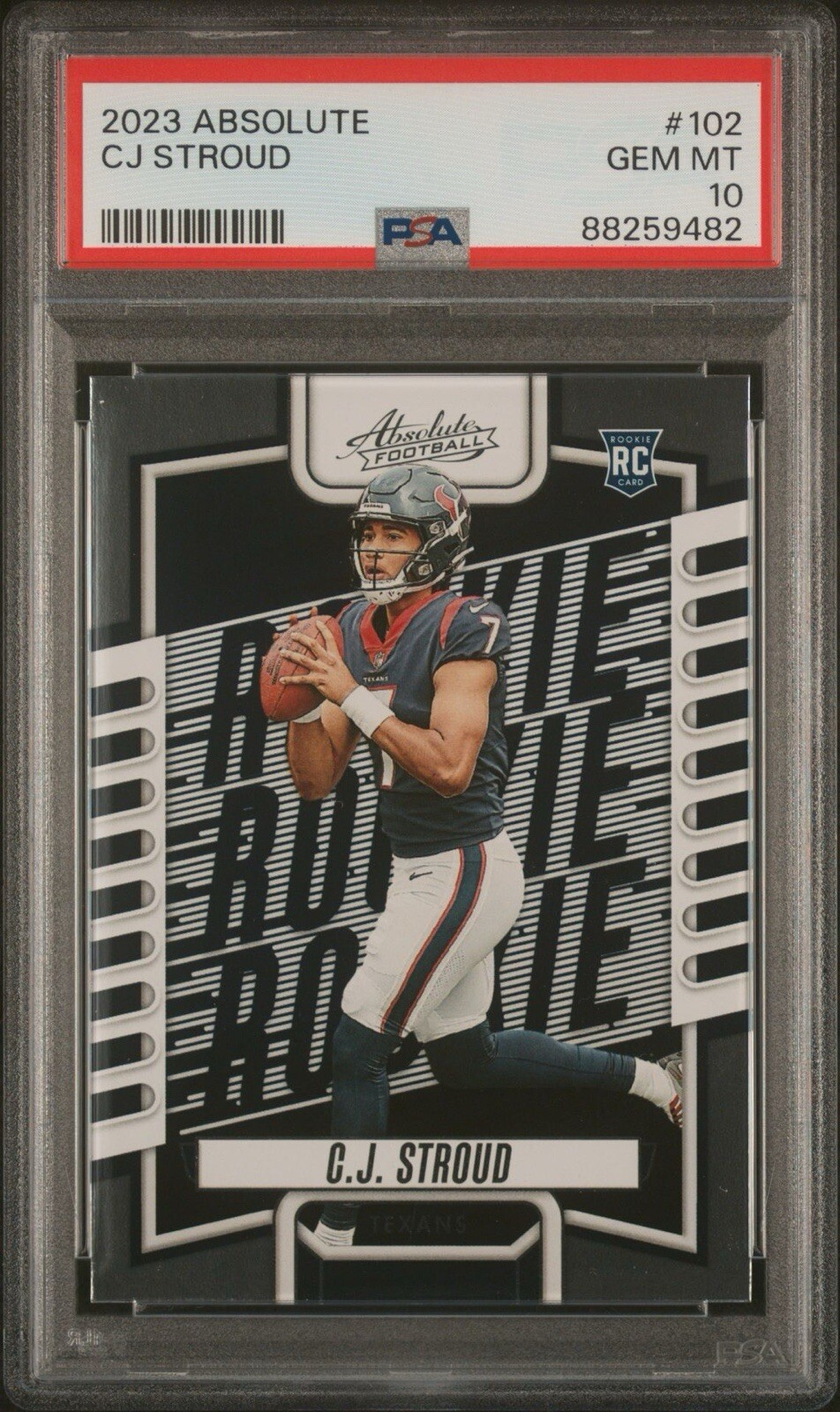 CJ Stroud 2023 Panini Absolute #102 Houston Texans RC Rookie PSA 10