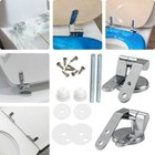 <!--F#f_0-->Chrome Toilet Seat Hinges Toilet Linker Replacement Mountings Toilet Lid Hinge<!--F/-->