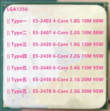 Intel Xeon E5-2403 E5-2407 E5-2420 E5-2430 E5-2440 E5-2450 E5-2470 LGA 1356 CPU