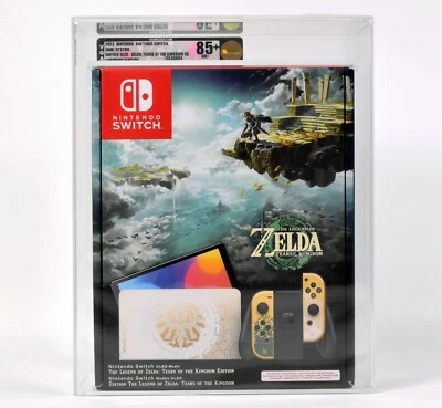 Nintendo Switch OLED,Zelda: Tears of the Kingdom Edition,VGA Gold 85+ NM+ - Bild 1 von 4