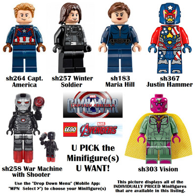 lego captain america civil war minifigures