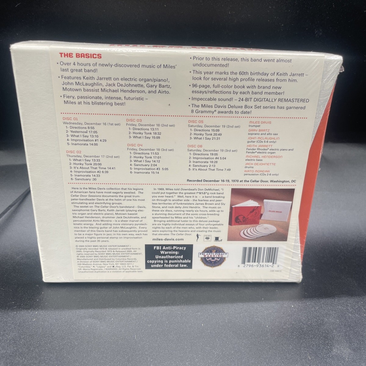 マイルス・デイビス セラー・ドア・セッションズ 6CD【廃盤】 The Cellar Door Sessions 1970 [Box] by Miles Davis (CD, Dec