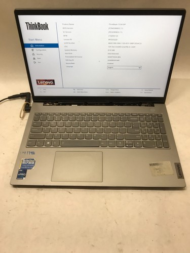 Lenovo ThinkBook 15 G4 IAP Intel i5-1240P 8GB RAM NO SSD/OS NO BATTERY READ - DW - Picture 3 of 10