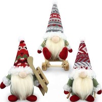 Weihnachtswichtel 3Er Set Figur Weihnachtsdeko Christmas Deko Rot