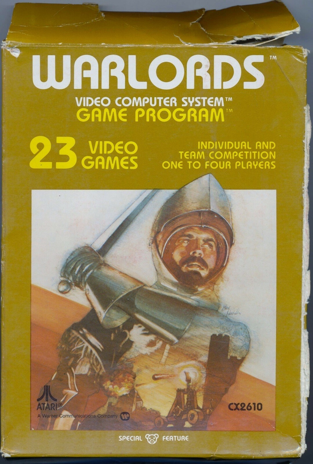 Atari 2600 Warlords Game Cartridge Complete in Box CIB