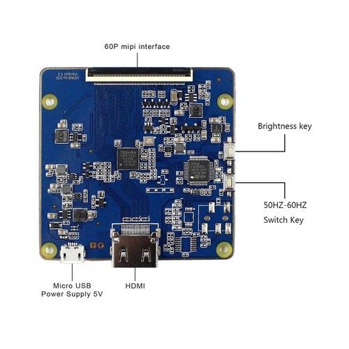 HD To MIPI LCD Controller Board 5.5" LS055R1SX04 1440x2560 IPS LCD Screen - 第 6/6 張圖片