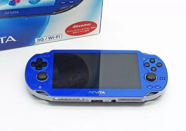 PlayStation PS Vita 3G/Wi-Fi model PCH-1100 AB04 Sapphire Blue