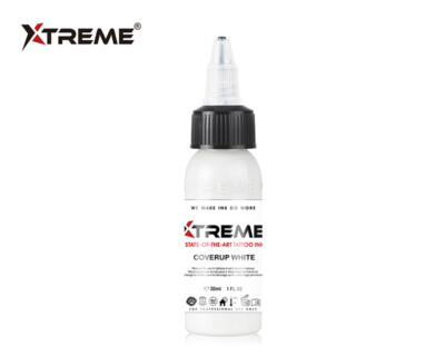 COVERUP WHITE Xtreme Ink Premium Bright Solid Color Tattoo Pigment Made in USA