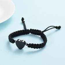 Stainless Steel Heart Urn Pendant Cremation Jewelry For Ashes Bracelets Bracelet