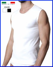 Canotta Intima da Uomo Canottiera Spalla Larga Maglia Maglietta Colorata   