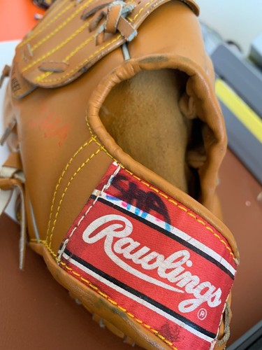 "Guante de béisbol/softbol de cuero tostado Rawlings talla 10,5""R\H bolsillo profundo bien" - Imagen 5 de 7