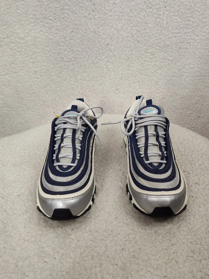 Tênis Nike Air Max 97 OG Feminino 9 Tecido Cinza com Cadarço Tênis de Treinamento Ativo - Imagem 2 de 4