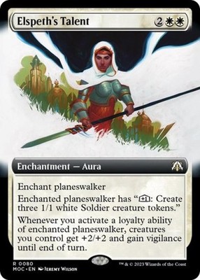 Elspeth's Talent (Extended Art) - Near Mint MTG Commander: March of the Machine