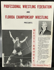 VTG PWF- Florida Championship Wrestling Program Dusty Solie Slater Late 1980's
