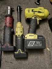 Snap-on Ct9010hv Brushless Impact Wrench 18v 38 Drive High Vis And Batteries Snap-on Ct9010hv Brushless Impact Wrench 18v 38 Drive High Vis And Batteries