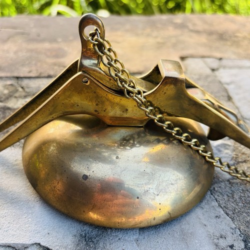 San Francisco Cable Car Solid Brass Trolley Bell Door Knocker SFC CO Wall Mount - Picture 7 of 12