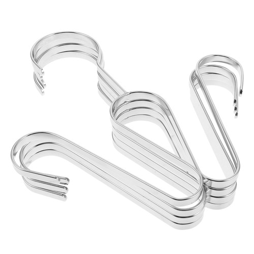 4PCS Shoe Organizer: Stainless Steel Shoe Drying Hanger Double Hook - Hanging - Bild 12 von 12