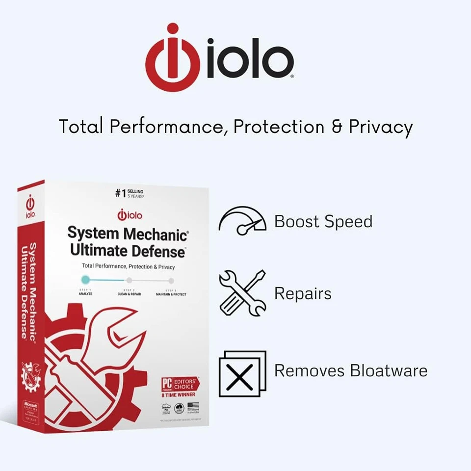 iolo - System Mechanic Ultimate Defense Antivirus Software and Malware,...  - Image 4 of 4