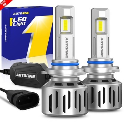 AUTOONE 9006 HB4 LED Headlight Bulbs Kit High Low Beam White 6500K 13S Series