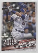 2020 Topps Update Best Celebration of the Decades Christian Yelich #DB-CYE 1cc7
