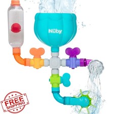 Nuby Wacky Waterworks Pipes Bath Toy for Baby Bathtub Cognitive Play