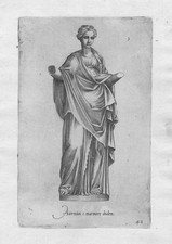 Cavalieri Aeternitas Roman Statue Ancient Rome Mythology Etching 1585