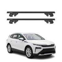 DachträGer GrundtäGer FüR Skoda Elroq 2024-2026 Aluminium 90Kg TÜV Schwarz 2Tlg