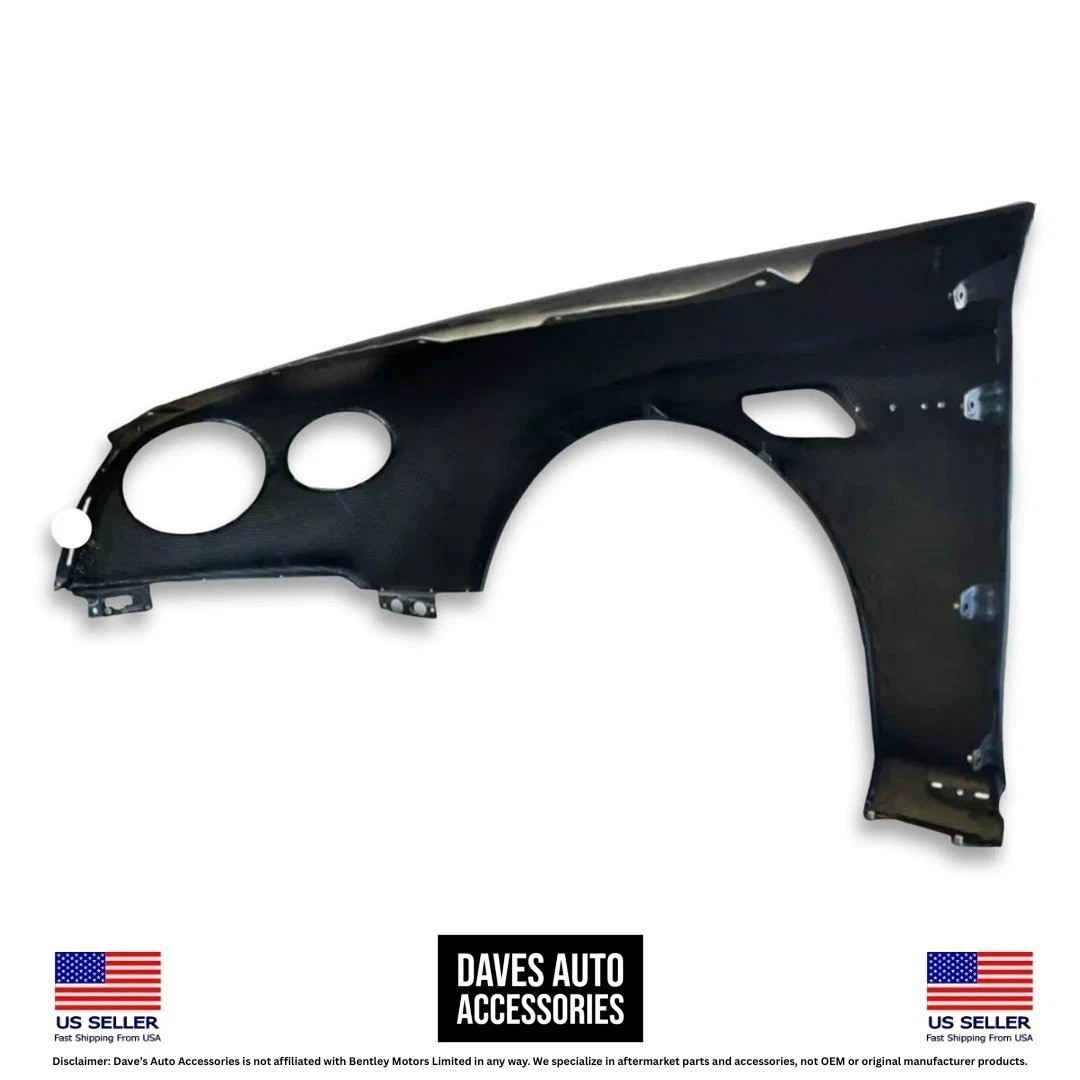 Right Fender Carbon Fiber Panel 1PC Fits 2016-2018 Bentley Continental GT GTC