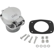 Speedway Small 2.5" Polished Aluminum Shelby Cobra Style Flip Top Gas Fuel Cap