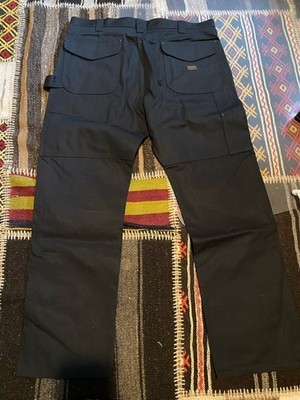 Filson Worksmith Canvas Double Knee Pants Mens 40x34  (black) Relaxed Fit
