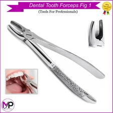 Dental Tooth Extraction Forceps Fig. 1 Universal Upper Incisor & Root Extraction