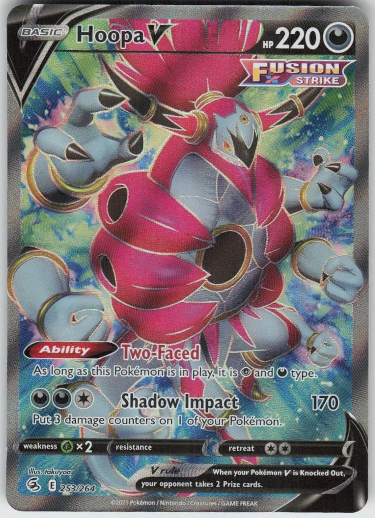 Hoopa V 253/264 Ultra Rare Fusion Strike Near Mint