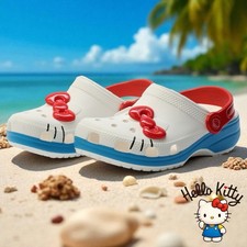 Crocs Hello Kitty Classic Clog Size M10 W12 NEW With Tags