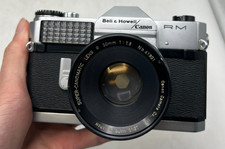 Canon Bell Howell Canonflex RM 35mm SLR Film Camera w/ R 50mm f1.8 Read