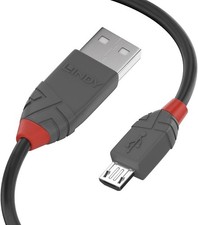 LINDY 1m Anthra Line USB 2.0 Type A to Micro-...