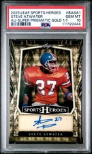 2025 LEAF METAL SPORTS HEROES AUTO #BASA1 STEVE ATWATER 1/1 PSA 10