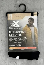 Zeroxposur Men’s Performance Base Layer Waffle Pro Thermal Pants Size 2XL Black